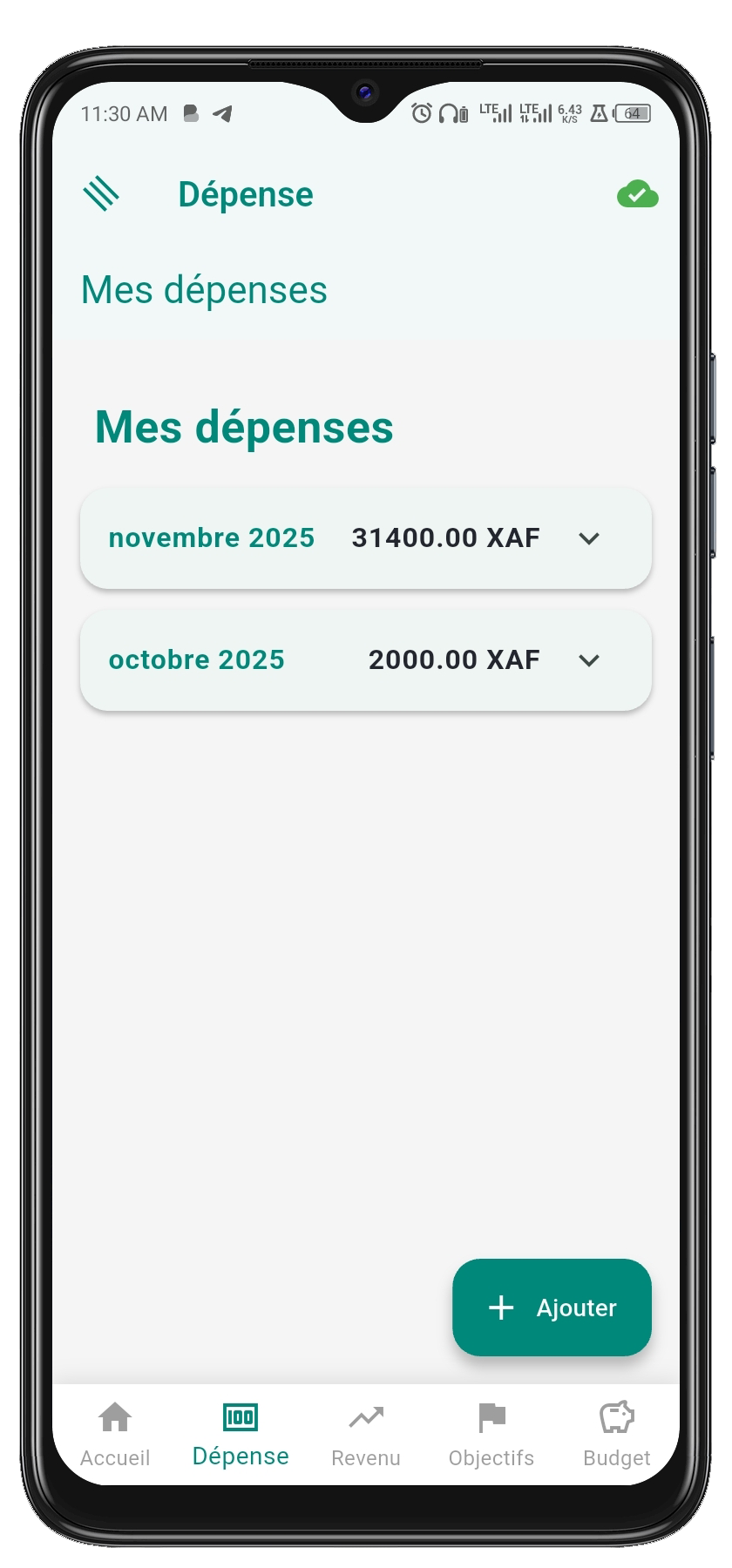 Suivi des Dépenses FinFree